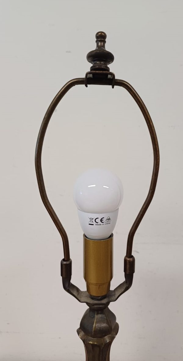 Vintage glas in lood lamp - tiffany style - Afbeelding 3