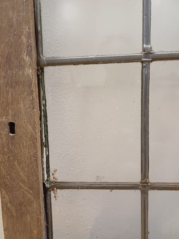 Glas in lood deur & bewerkt hout - Afbeelding 5