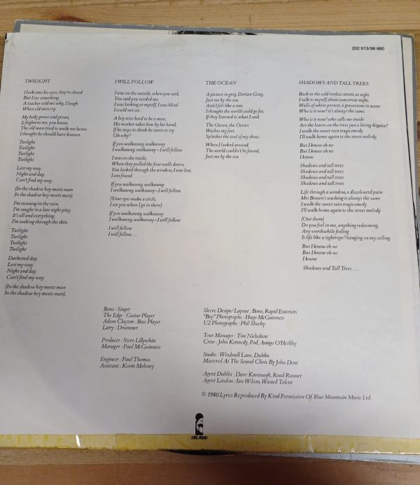 U2 vinyl set - 3 stuks - Afbeelding 4