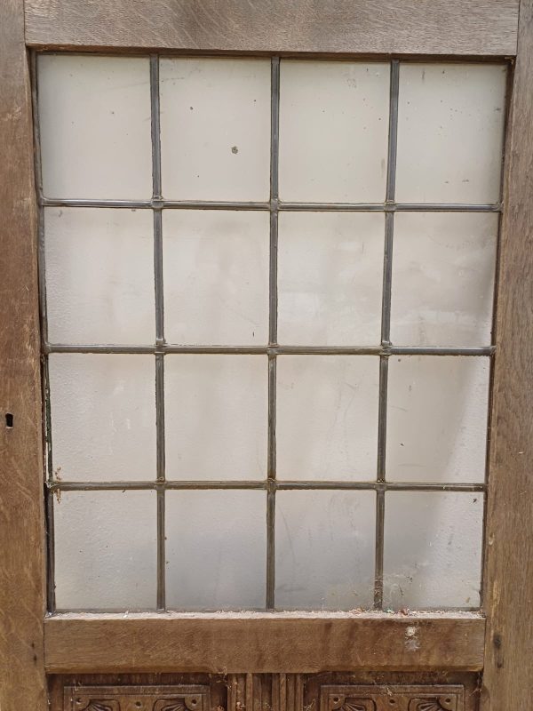 Glas in lood deur & bewerkt hout - Afbeelding 6