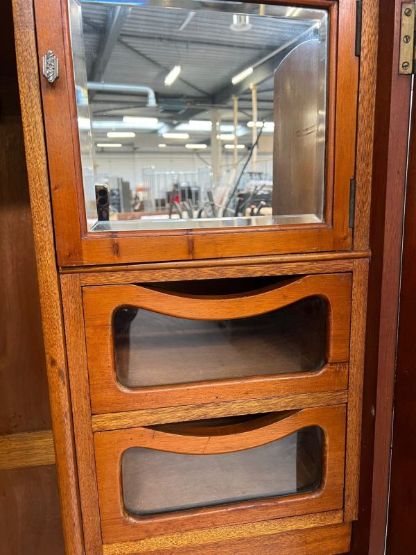 Vintage kledingkast - Wortelnotenhout style - Afbeelding 7