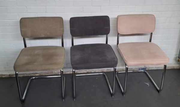 Eetkamerstoelen - buisstoelen - 3 stuks - Afbeelding 4