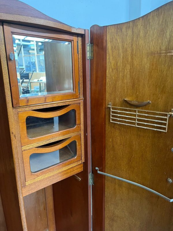 Vintage kledingkast - Wortelnotenhout style - Afbeelding 6