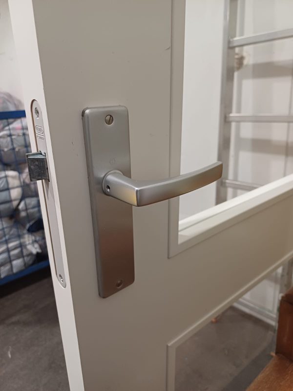 Witte binnendeur met 3 ramen - B 98 x H 230 cm - Afbeelding 4