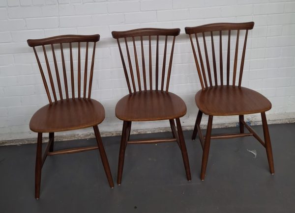 Pastoe Spijlenstoelen - vintage stoelen - 3 stuks