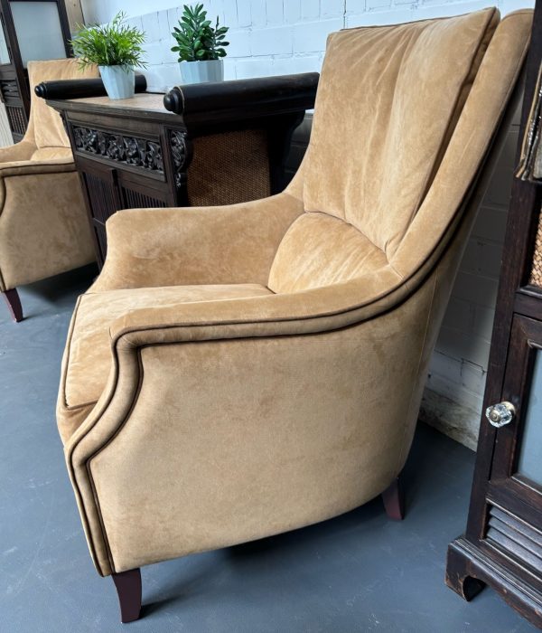 Velours fauteuil - 2 stuks - prijs per stuk - Afbeelding 2