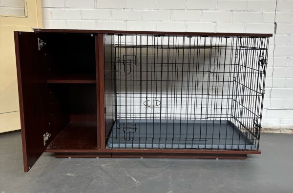 Hondenbench met houten ombouw - Afbeelding 4