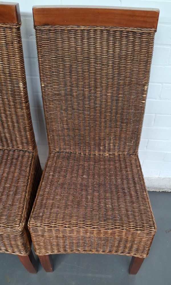 Rieten rotan eetkamerstoelen - 2 stuks - Afbeelding 3