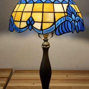 Vintage glas in lood lamp - tiffany style