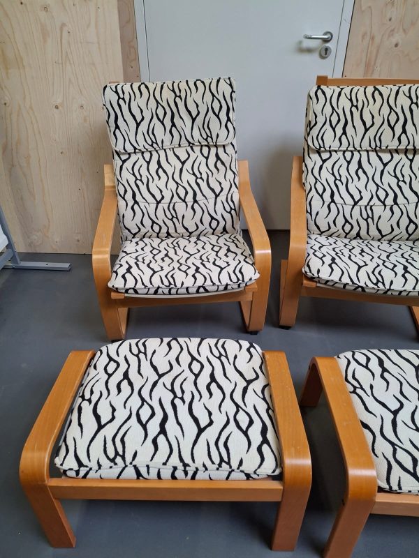 IKEA POÄNG fauteuil & voetenbank - 2 stuks - Afbeelding 3
