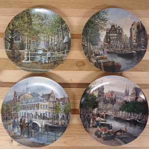 Mosa Borden - Grachten van Holland serie Koos van Loon - 4 stuks