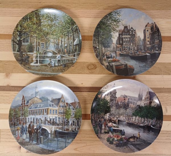 Mosa Borden - Grachten van Holland serie Koos van Loon - 4 stuks
