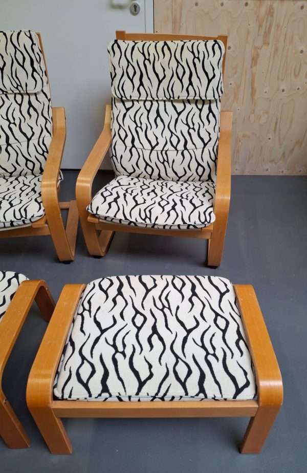 IKEA POÄNG fauteuil & voetenbank - 2 stuks - Afbeelding 4