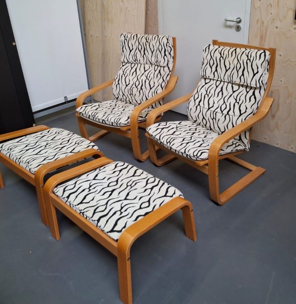IKEA POÄNG fauteuil & voetenbank - 2 stuks - Afbeelding 5