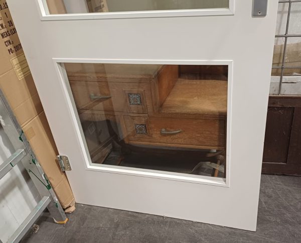 Witte binnendeur met 3 ramen - B 98 x H 230 cm - Afbeelding 7
