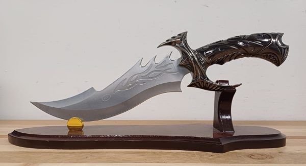 Zilveren Draak Mes met Standaard / Dragon - Afbeelding 8