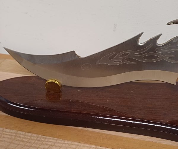 Zilveren Draak Mes met Standaard / Dragon - Afbeelding 5