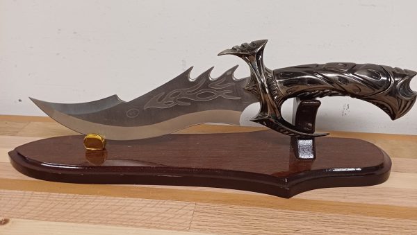 Zilveren Draak Mes met Standaard / Dragon - Afbeelding 11