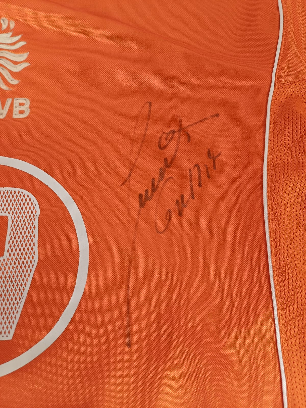 KNVB shirt Robben – handtekening Ruud Gullit