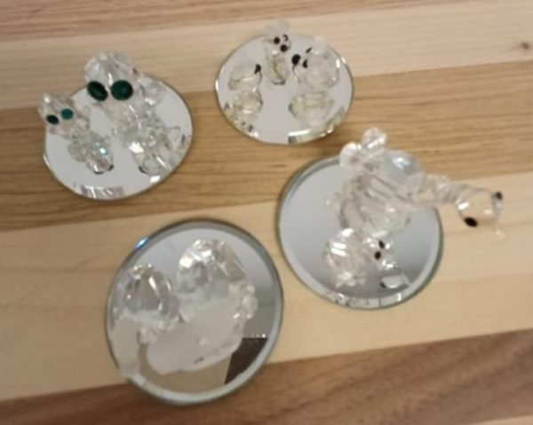 Vitrinekastje met 19 AB signed crystal / kristal diertjes - Afbeelding 8