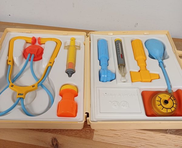 Vintage Fisher Price Medische Set 1977 - Vintage Speelgoed - Afbeelding 5