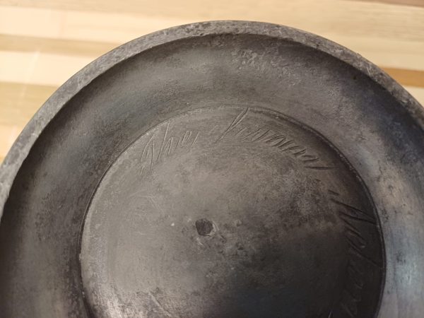 Antieke Tinnen Schenkkan met Gravure - Quart VR - Afbeelding 12