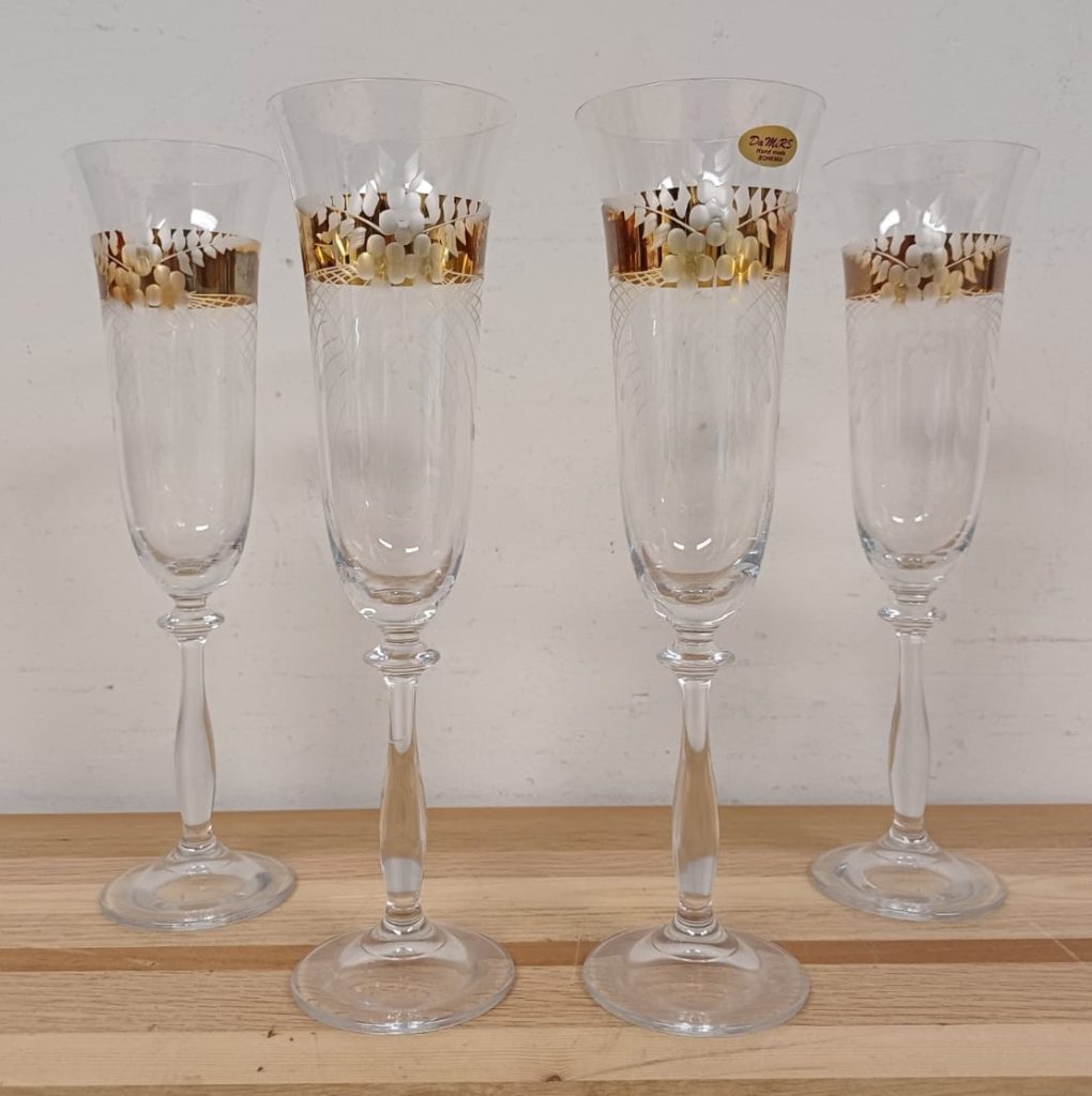 Da Mirs Bohemia champagne glazen - 4 stuks