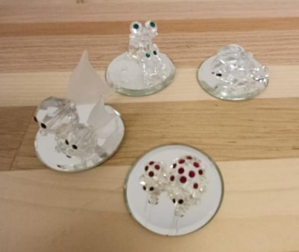 Vitrinekastje met 19 AB signed crystal / kristal diertjes - Afbeelding 5