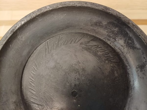 Antieke Tinnen Schenkkan met Gravure - Quart VR - Afbeelding 7