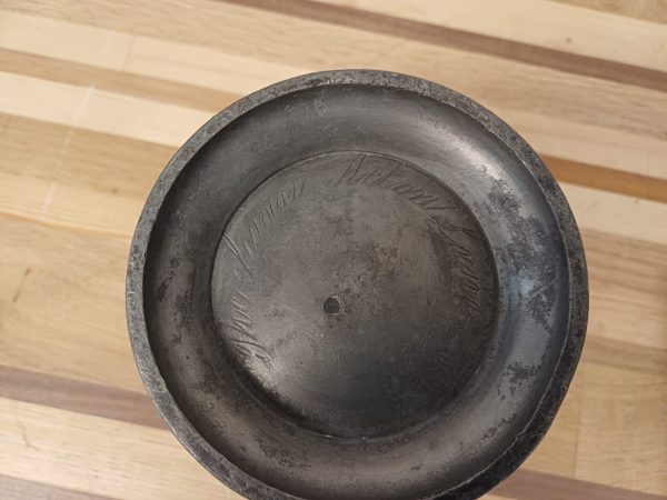 Antieke Tinnen Schenkkan met Gravure - Quart VR - Afbeelding 8