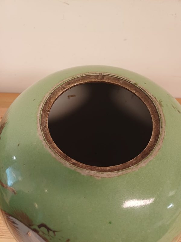 Chinese pot met deksel en grote Chinese vaas - Afbeelding 6