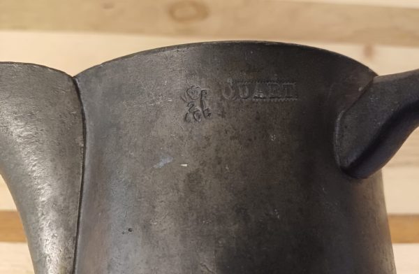 Antieke Tinnen Schenkkan met Gravure - Quart VR - Afbeelding 10