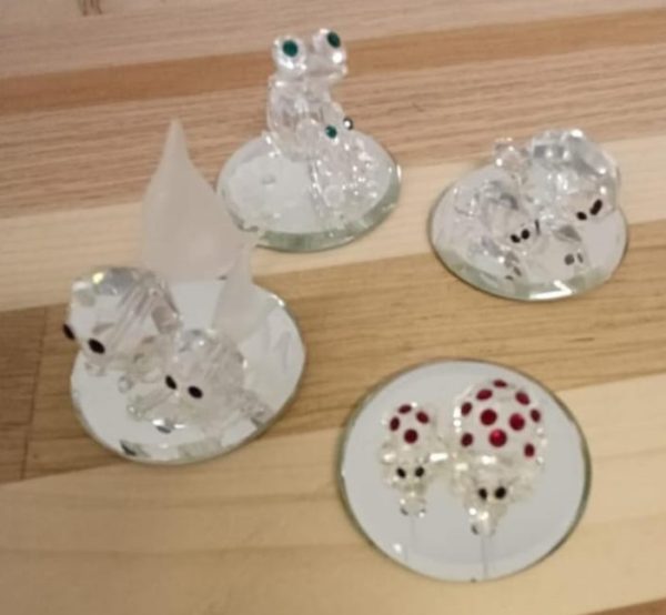 Vitrinekastje met 19 AB signed crystal / kristal diertjes - Afbeelding 10