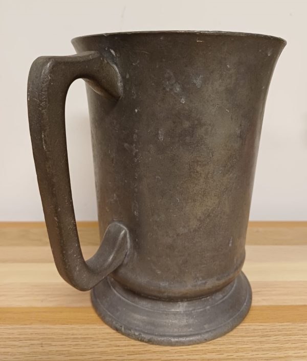 Antieke Tinnen Schenkkan met Gravure - Quart VR - Afbeelding 6
