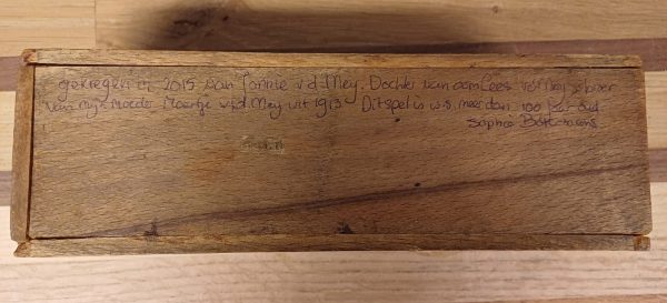 Antieke Domino Set uit 1900 in Houten Doos - Ebbenhout - Afbeelding 6
