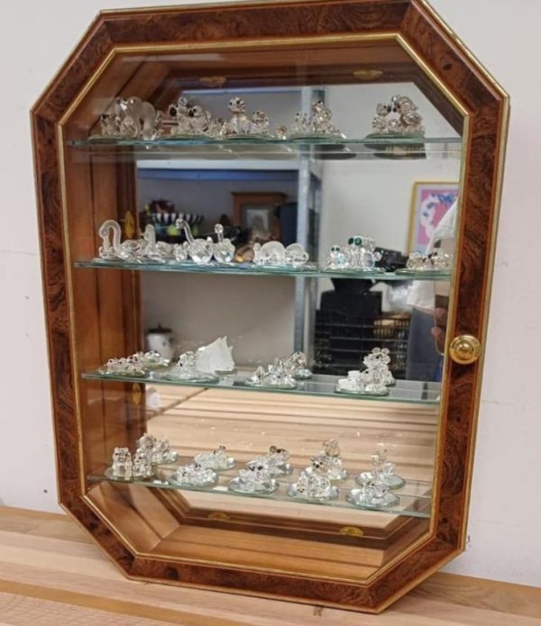 Vitrinekastje met 19 AB signed crystal / kristal diertjes - Afbeelding 20