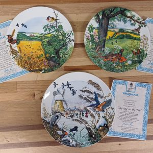 Wedgwood borden & certificaat - 3 stuks