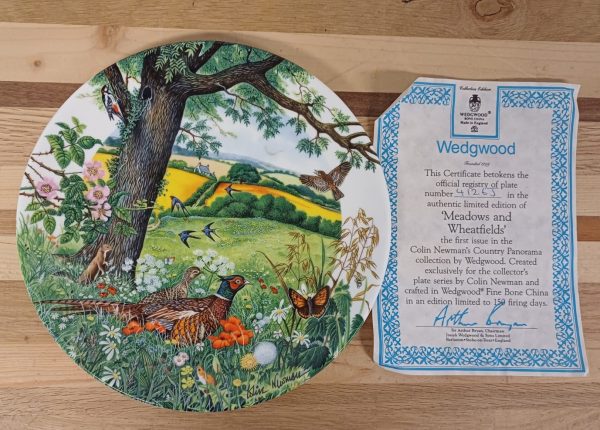 Wedgwood borden & certificaat - 3 stuks - Afbeelding 2