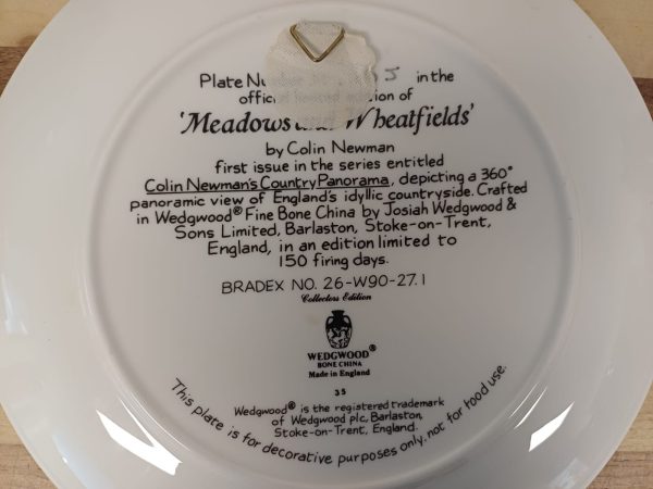 Wedgwood borden & certificaat - 3 stuks - Afbeelding 5