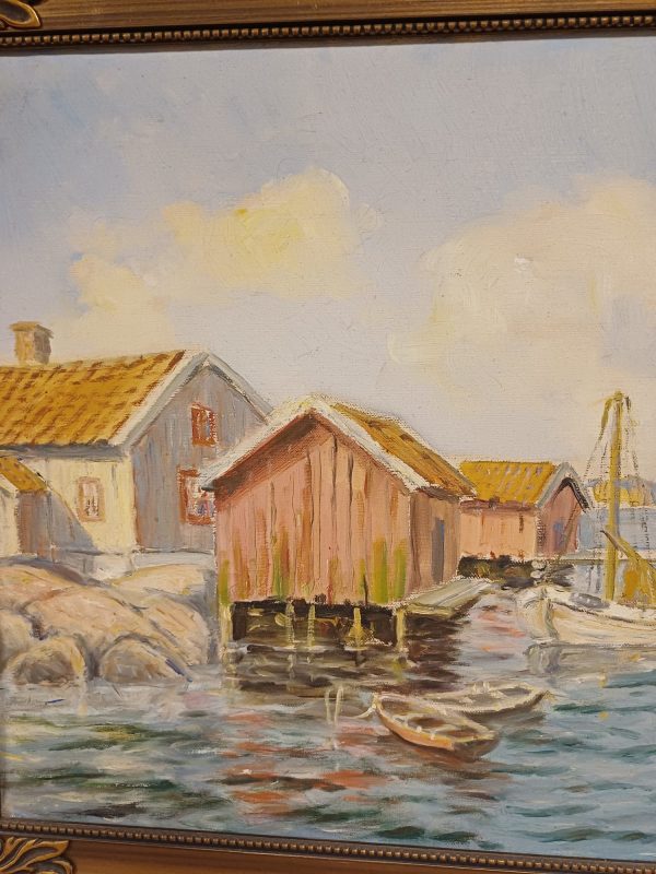 Olieverfschilderij John Ullman - Zweeds kustlandschap - Afbeelding 2
