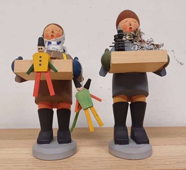 Vintage houten Erzgebirge Striezelkinder