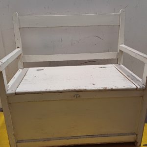 Houten opbergbak / klepbank - opknapper