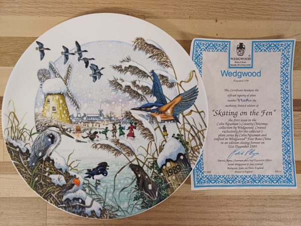 Wedgwood borden & certificaat - 3 stuks - Afbeelding 8