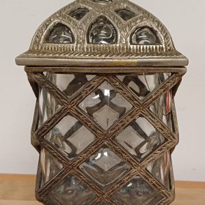 Vintage handgeblazen bubble glass / bubbelglazen apothekerspot