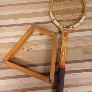 Vintage Dunlop Maxply tennisracket & spanraam