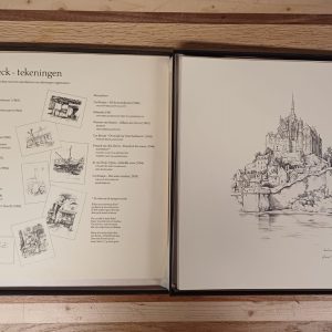 Anton Pieck - box met 36 tekeningen - kleur & zwart/wit