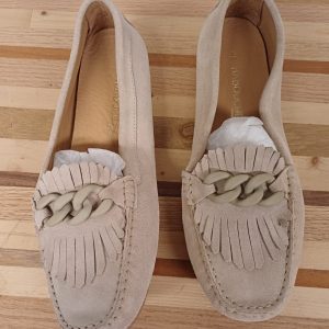 Nieuwe beige Babouche instapschoenen