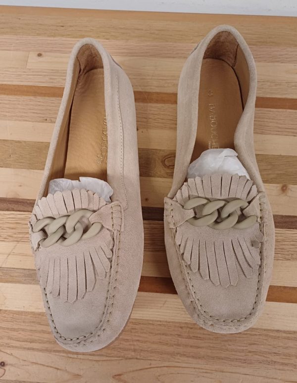 Nieuwe beige Babouche instapschoenen