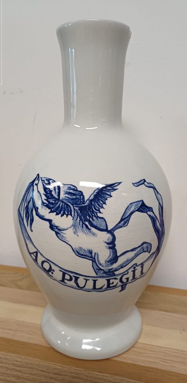 Apothekerspot kruik Aque Pulegii