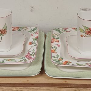 Villeroy & Boch Vivo servies - bloemenpatroon - 8 delig